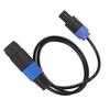 Speaker Cable, Elastic Portable Speakon Speaker Cable, Male To Female 4 Core Plug Ohm Head Speakon Cable, Speaker Connection Wire for Speaker