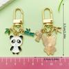 Adorable National Treasure Panda Metal Keychain – Cute & Quirky Cartoon Dāi Méng Panda Keyring Pendant for Men, Women, & Bag Charms.