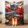 For Transformers,Optimus Prime,Robot Themed Flannel Blanket, Glam Style, Digital Print, All Season Comfort, ,for Cozy Plush Flannel Cover155