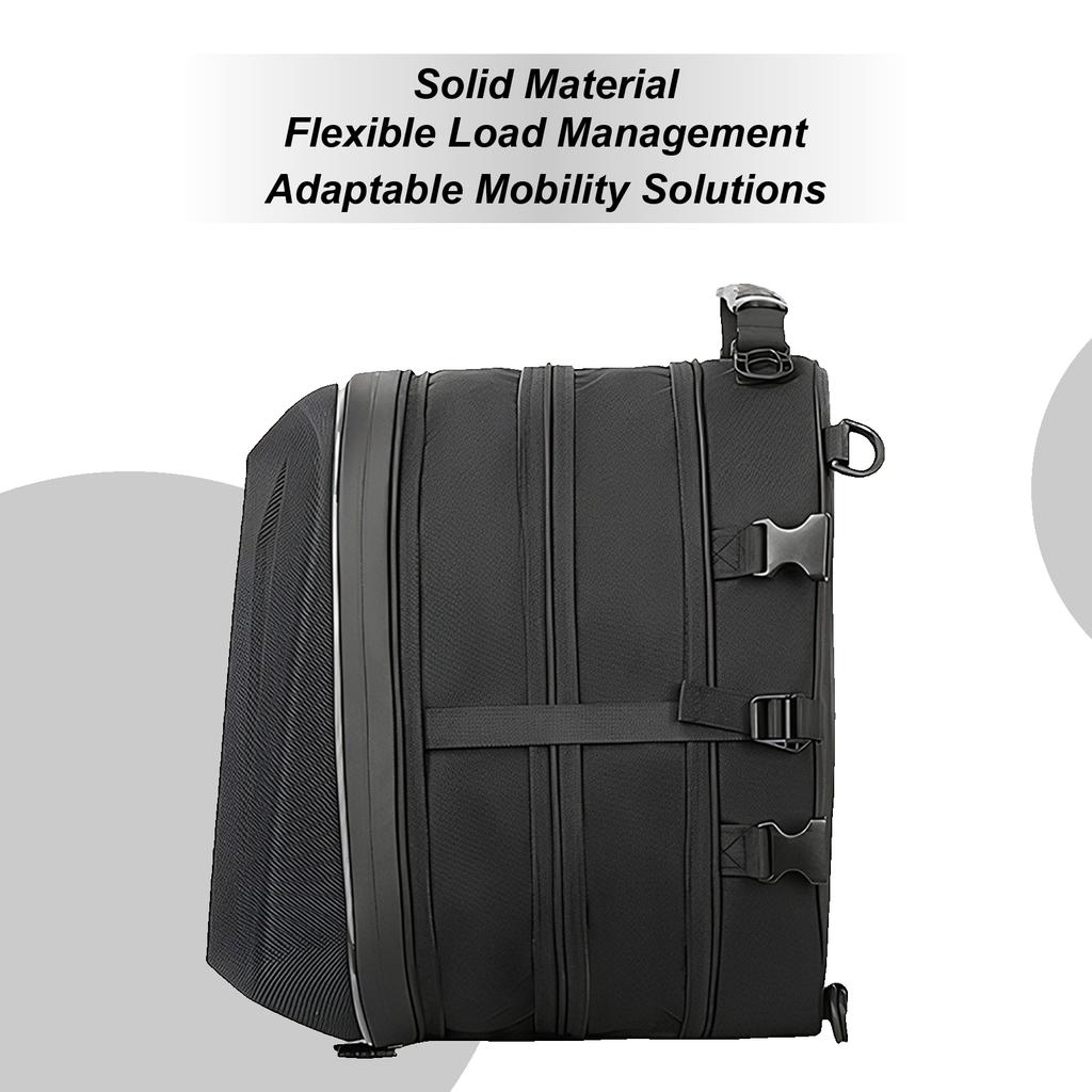 Motorcycle Rear Seat Bag Expandable 20L-28L Hard Shell Handbag Waterproof Motorcycle Helmet Bag For Motorbike Scooter Dirt Bike