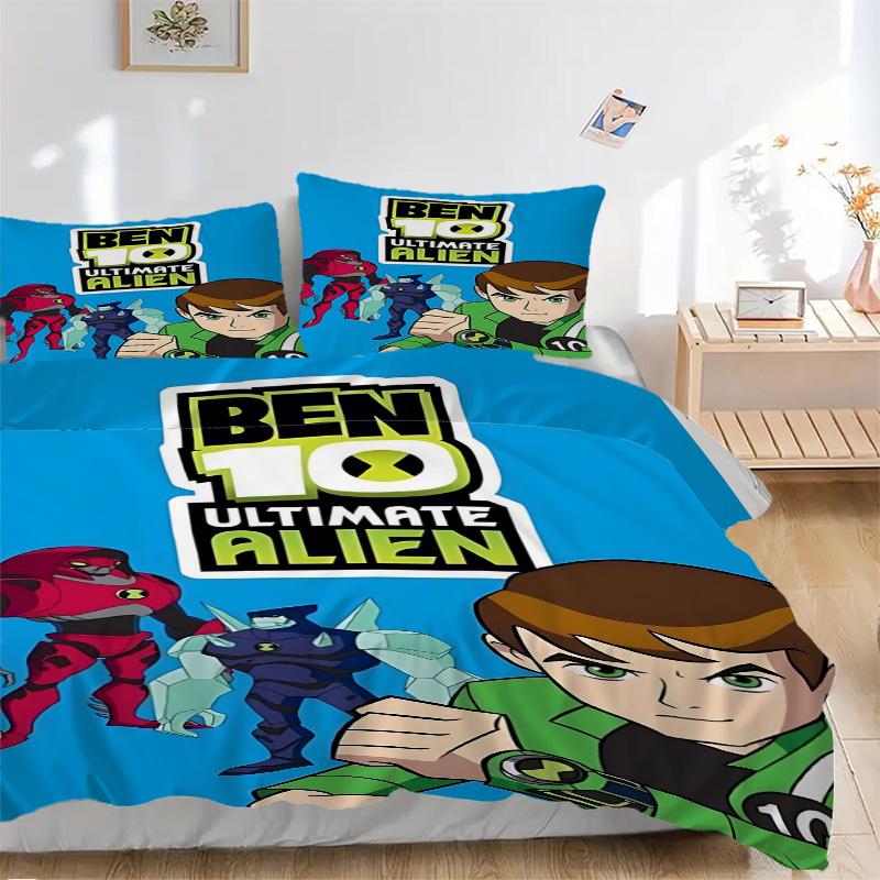 Ben Alien Force Print 3Pcs Bedding Setduvet Cover With 2 Bedropillowcase Home Birthday Gift