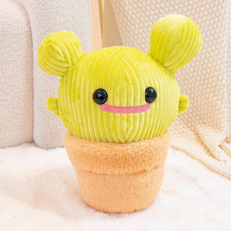 Cactus Plush Toy - Potted Plant Cloth Doll for Desktop Decoration and Birthday Gift for Women
