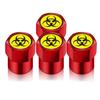 4 STÜCKE Universal DIY Auto Rad Reifen Luftventilkappen Schaft Autoaufkleber Für Autos Motor Autozubehör Dekor Geschenk ,Für Atomstrahlung Spielform