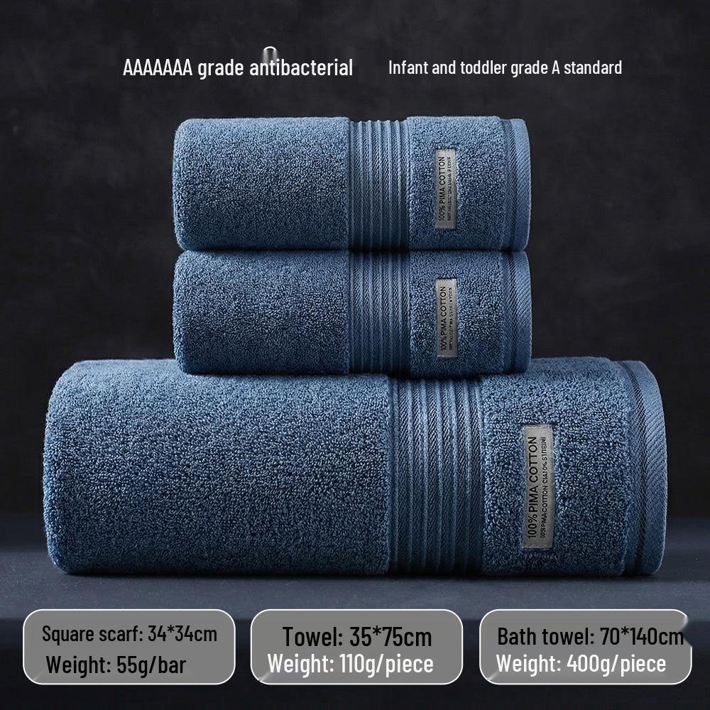 7A Antibakteriální osuška z čisté bavlny - Nový styl, Savá, Nepouští vlákna, Pro mytí obličeje a koupání dospělých