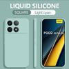 Per Xiaomi Mi Poco X6 Pro X6 5G Custodia in silicone liquido per telefono per Xiaomi Poco X6 Pro X6 Pro PocoX6 Pro 5G Custodia protettiva morbida