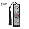 Stainless Steel Bookmark Tarot Card Bookmark Skeleton Pattern Page Marker