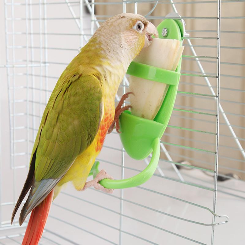 1Pc Bird Cage Feeding Holder Bird Cuttlebone Holder Vegetable Fruits Cuttlebone Holder For Parrot Budgies Parakeet Cockatiel