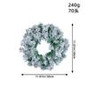 Trendy Christmas Wreath 2023 Snowy Pvc Vine Wreath For Festive Decor Small Medium And Large Sizes