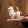 Chinese Style Horse Figurine Resin Desktop Ornament Cute Zodiac Horse Ornaments  Office