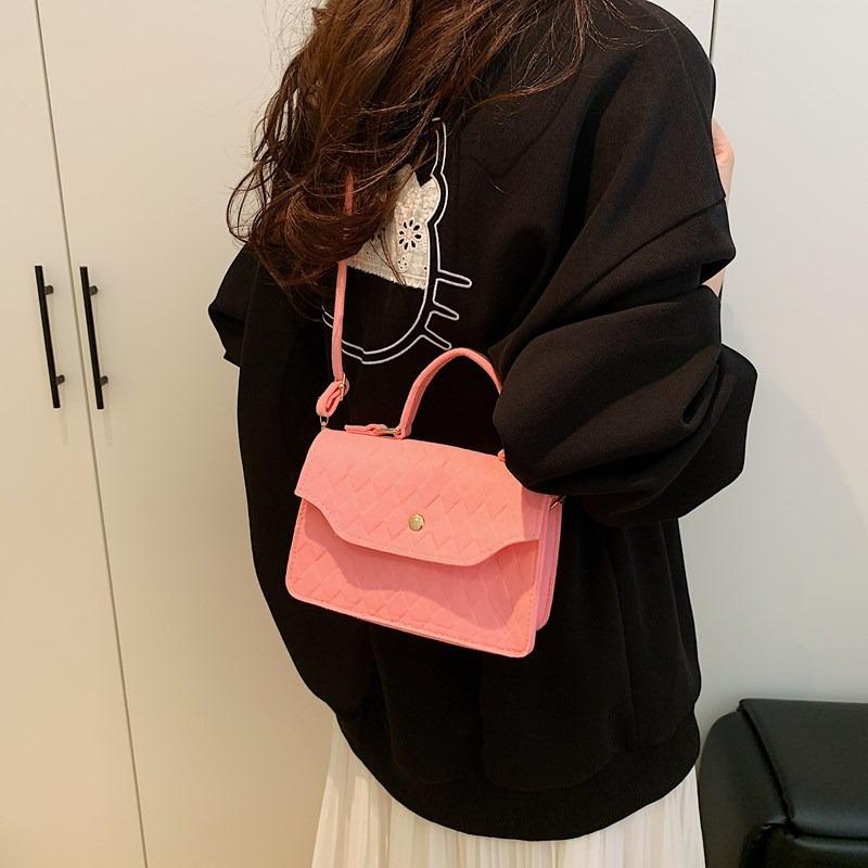 Simple felt handbag autumn new trend bag women's casual small square bag fashion shoulder bag