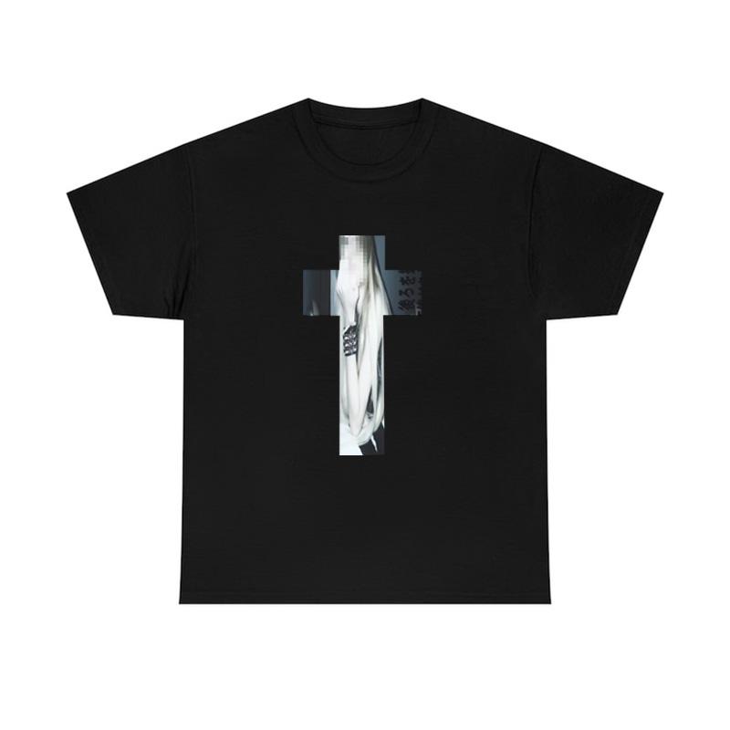 

Hiphop Harajuku Pattern Printed Cotton Tshirt Suitable for Both Unisex and Women for Summer Fashionable Streetwear Gothic Style S