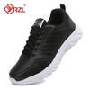 YRZL Men Running Shoes Athletic Leather Sport Shoes Lace-up Men Outdoor Sneakers Lightweight Men Shoes Tenis Masculino