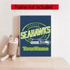 Seattle Seahawks Customize Your Name Diamond Painting Round Diamond Rhinestones Mosaic Diamond Embroidery Wall Paintings Rhinestones Gift Frameless