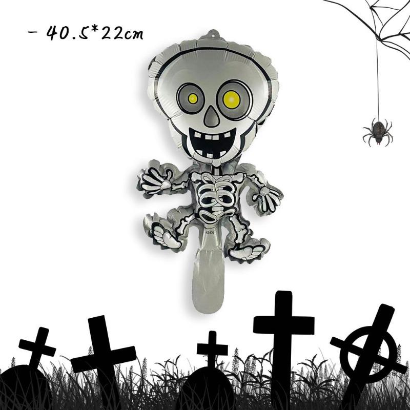 1pcs Halloween Bat Pumpkin Decoration Balloon Photo Prop For New Year Birthday Party Horror Scene Decor Spooky Festive Gift