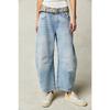 Women High Waist Loose Straight Washed Wide Leg Long Denim Jeans