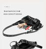 Niche Distressed Leather Single-Shoulder Bag with Personalized Rivets, Workwear Style Underarm Crossbody Bag