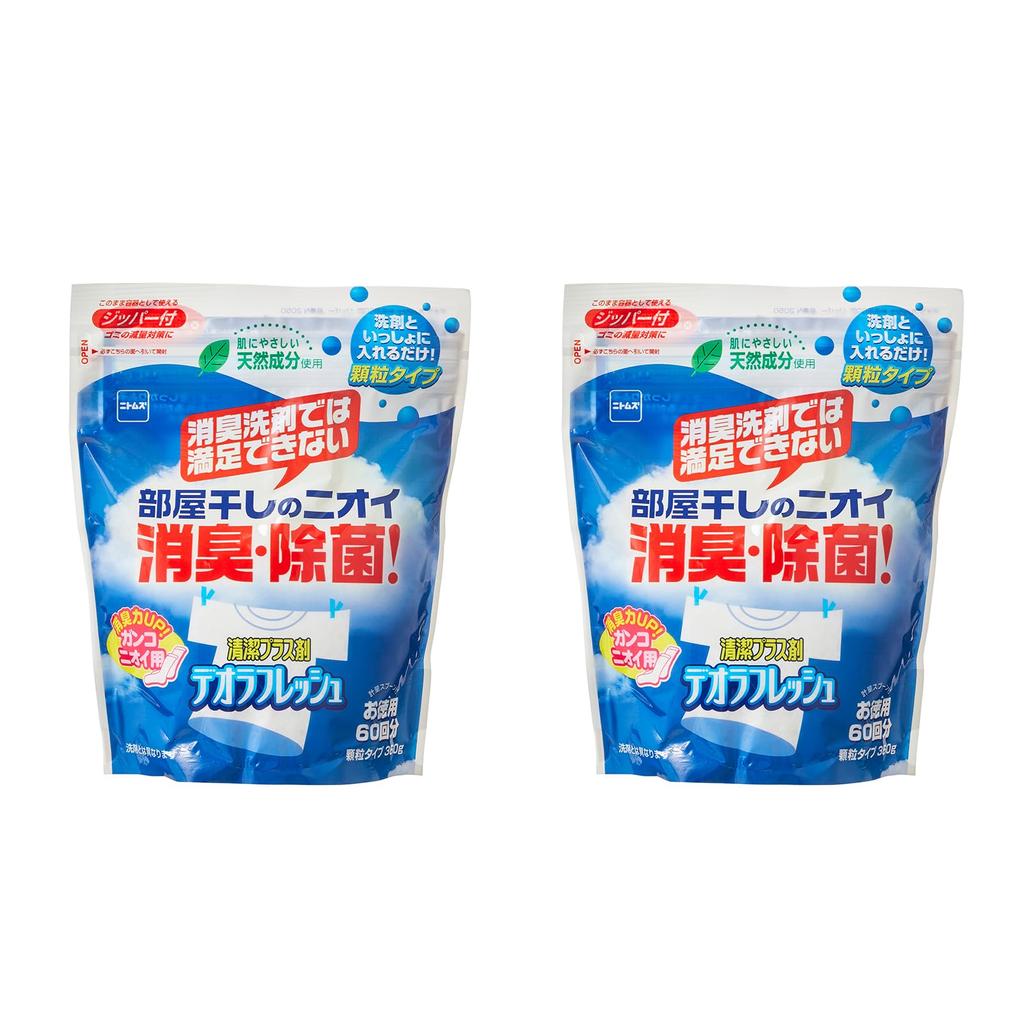 Nitoms Deora Fresh Value 120 Deodorizing and Natural Ingredient Indoor Odor 360g x 2 PP8997 Pack, Uses, Disinfecting, Granules, Drying, Clothes,