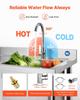 Stainless Steel Utility Sink, Free Standing Single Bowl Commercial Kitchen Sink with Drawer, Faucet and Hot & Cold Water Pipe, Utility Basin for