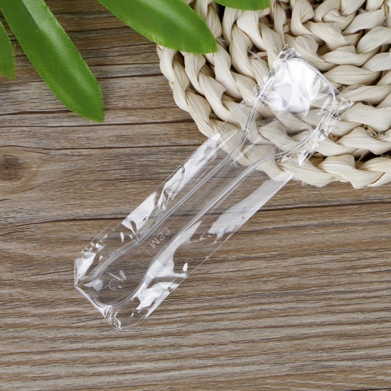 Transparent Disposable Dessert Spoon for Ice Cream, Mousse, Yogurt, Pudding, and Popsicles