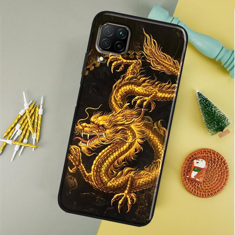 Chinese Dragon For Huawei Nova 9 10 SE Y91 Y61 Y90 Y70 Y60 Y72 12s 12i 11i 7i 8i P60 Pro P30 P40 Lite Case