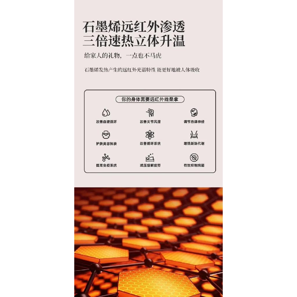 220V Graphene Heating Mat Portable Electric Warmer for Home Yoga Living Room Winter Floor Heating Pad BDW