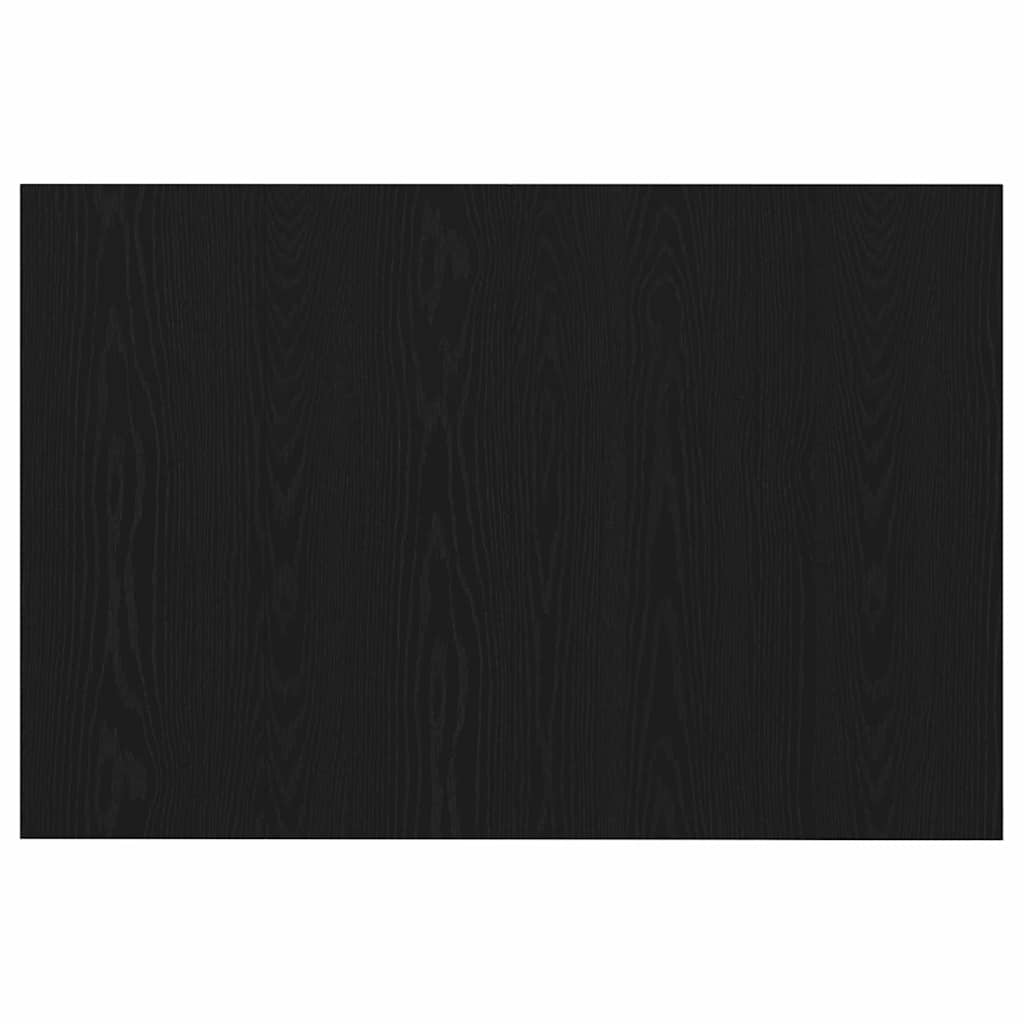 Wall Mounted Bed Headboard In Black Oak Effect Made of Wood Based Material