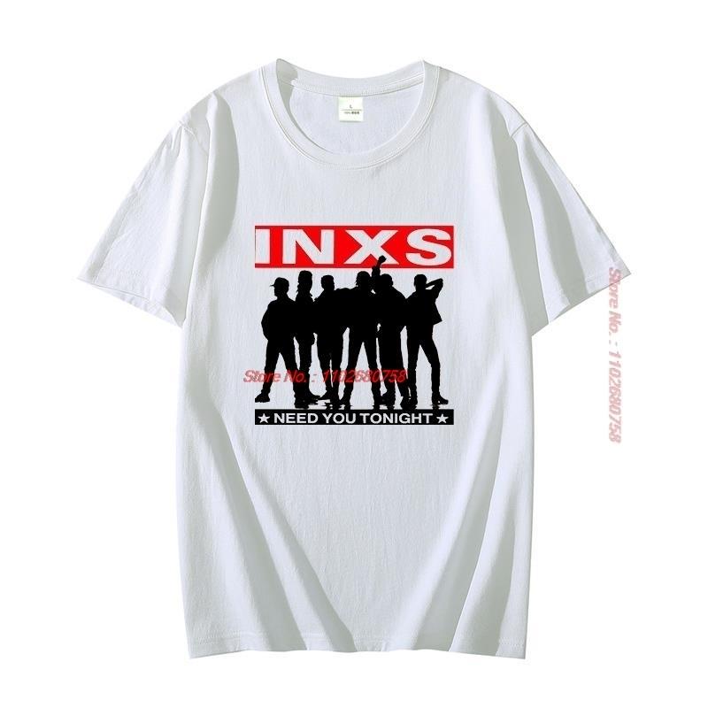 Inxs Need You Tonight Single Kick Michael Hutchense Rock Band Cotton Oneck Tshirts Summer Harajuku Tees Tops Unisexs Clothes