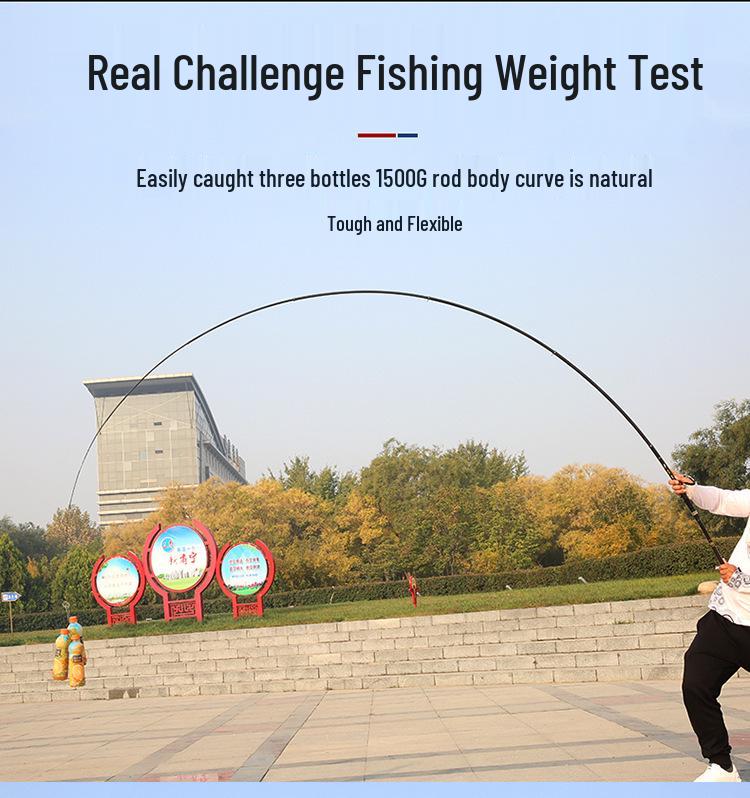 Chuiyue Carbon Fiber Shore Fishing Rod - Available in 2.7 to 6.3 Meters for Hand-Held and Sea-Use.