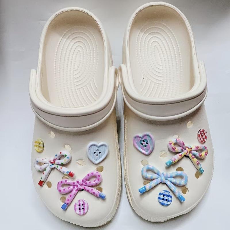 10Pcs Hole Shoes Decoration Ins Shoes Charms Removable Butterfly Shoe Accessories For Girls Summer Shoes Diy Gift