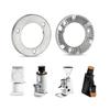 2PCS Professional Coffee Burr 40MM Diameter Stainless Steel Texture Fast Grinding Disc Sharpful for Cutting Performances