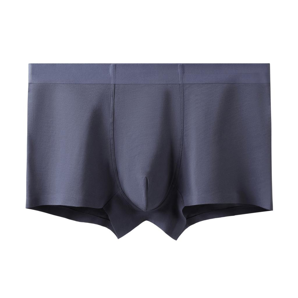 Men's Summer Thin Pure Cotton Antibacterial Traceless Mid-waist Briefs