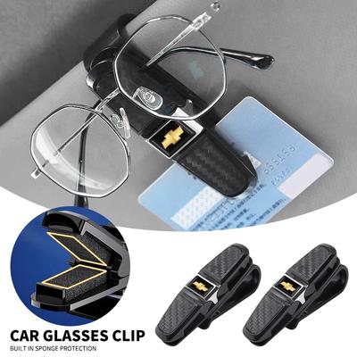 Vkcy2 Car Sun Visor Sunglasses Clip ABS Eyeglasses Case Auto Accessories For Spark Captiva Cruze Tracker Orlando Trax Epica