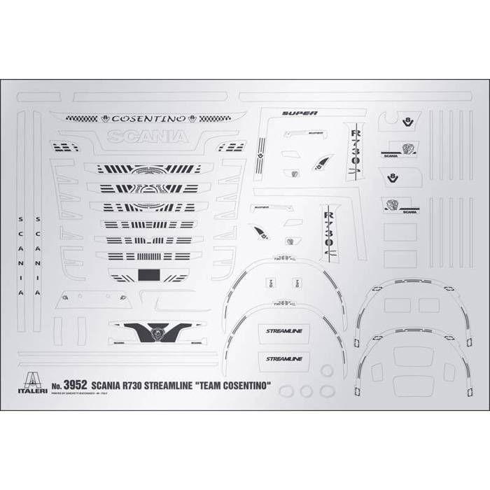 ITALERI - Maquette Camion Scania R730 Streamline Italeri 3952 1/24ème Maquette Char Promo - Ref : 11778