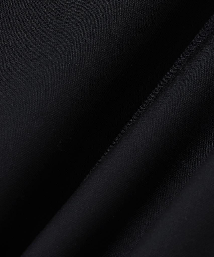 KNITTED [Knitted X Bdkd] Tr Wide Elastic Waist Slacks Black
