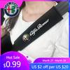 For Alfa Romeo 2026 Hot Sticker 2Pcs Car Seat Belt Cover Shoulder Pad For Alfa Romeo Giulia Stelvio Giulietta 156 159 147 Mito T