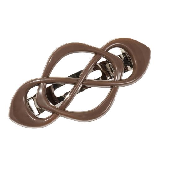 

Vintage French Hair Clip Chinese Knot Shape Metal Spring Hair Pin Non-Slip Strong Hold Back Head Hair Clip Hair Accessories