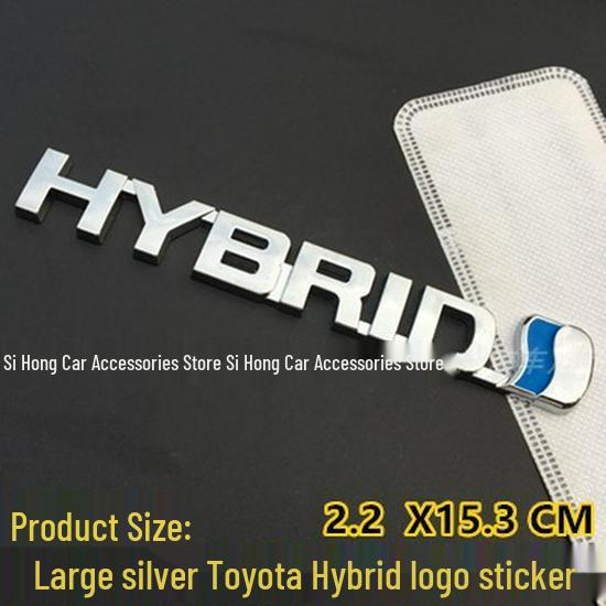 Metal Hybrid Car Logos for Camry, Reiz, Corolla, Levin - HYBRID Stickers