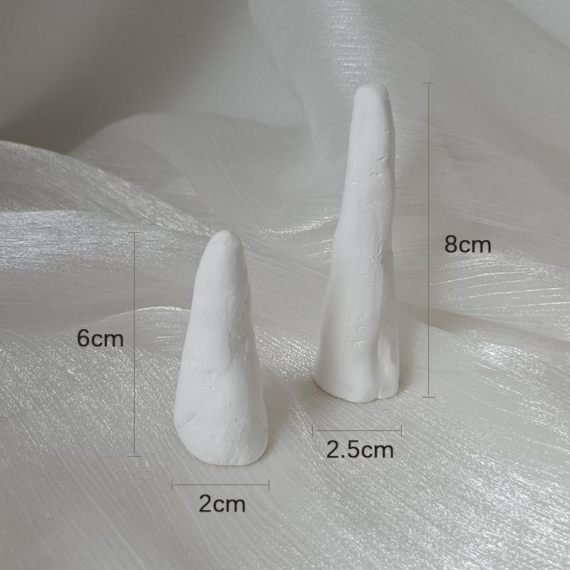 Creative hand-made gypsum ring holder display jewelry art display display placement frame jewelry photography props