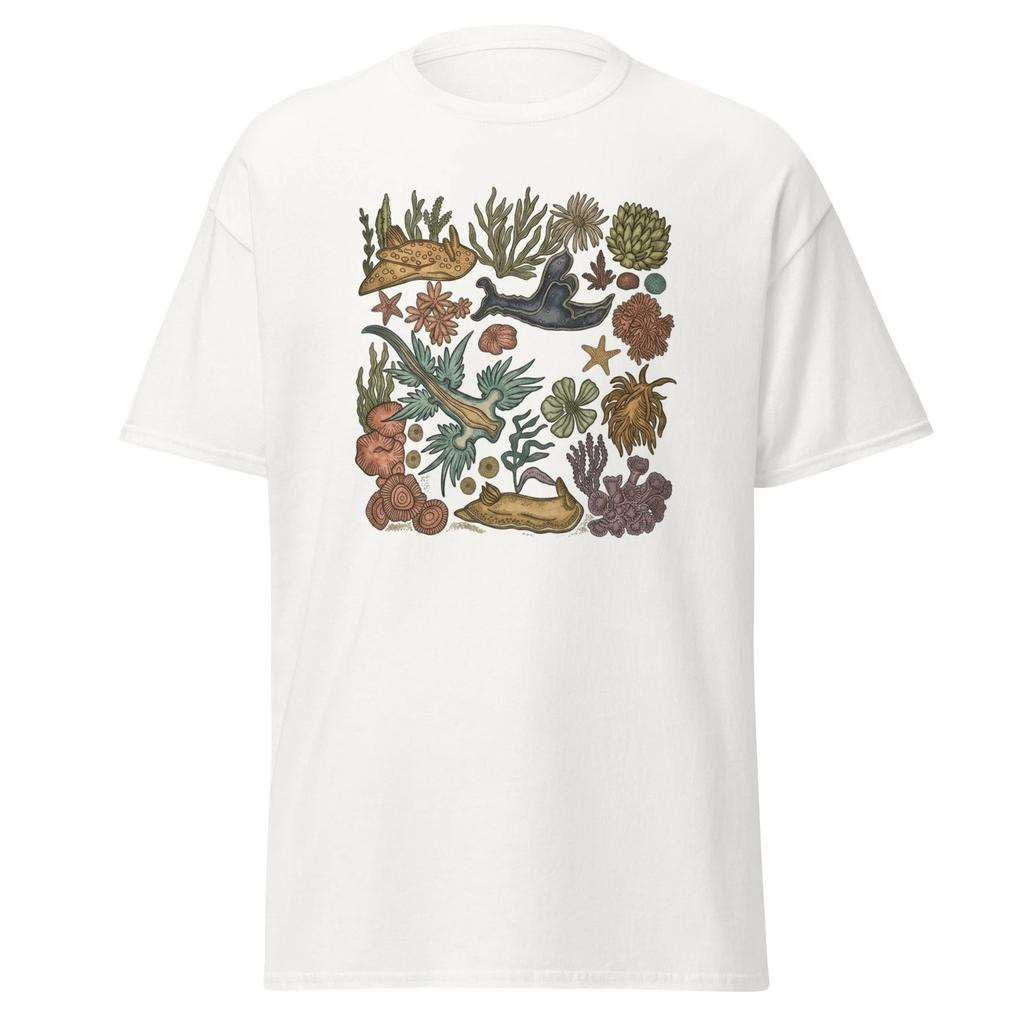 Vintage Sea Slug Nudibranch T-T-Shirt, Marine Biology Aesthetic Tee,