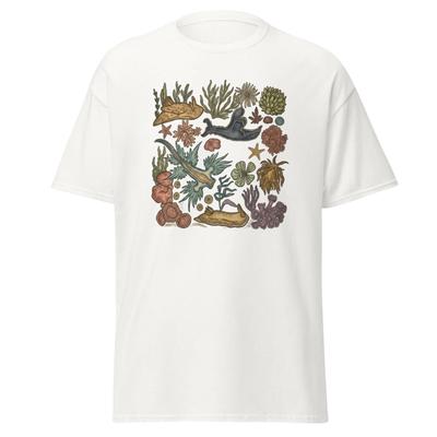 Vintage Sea Slug Nudibranch T-T-Shirt, Marine Biology Aesthetic Tee,