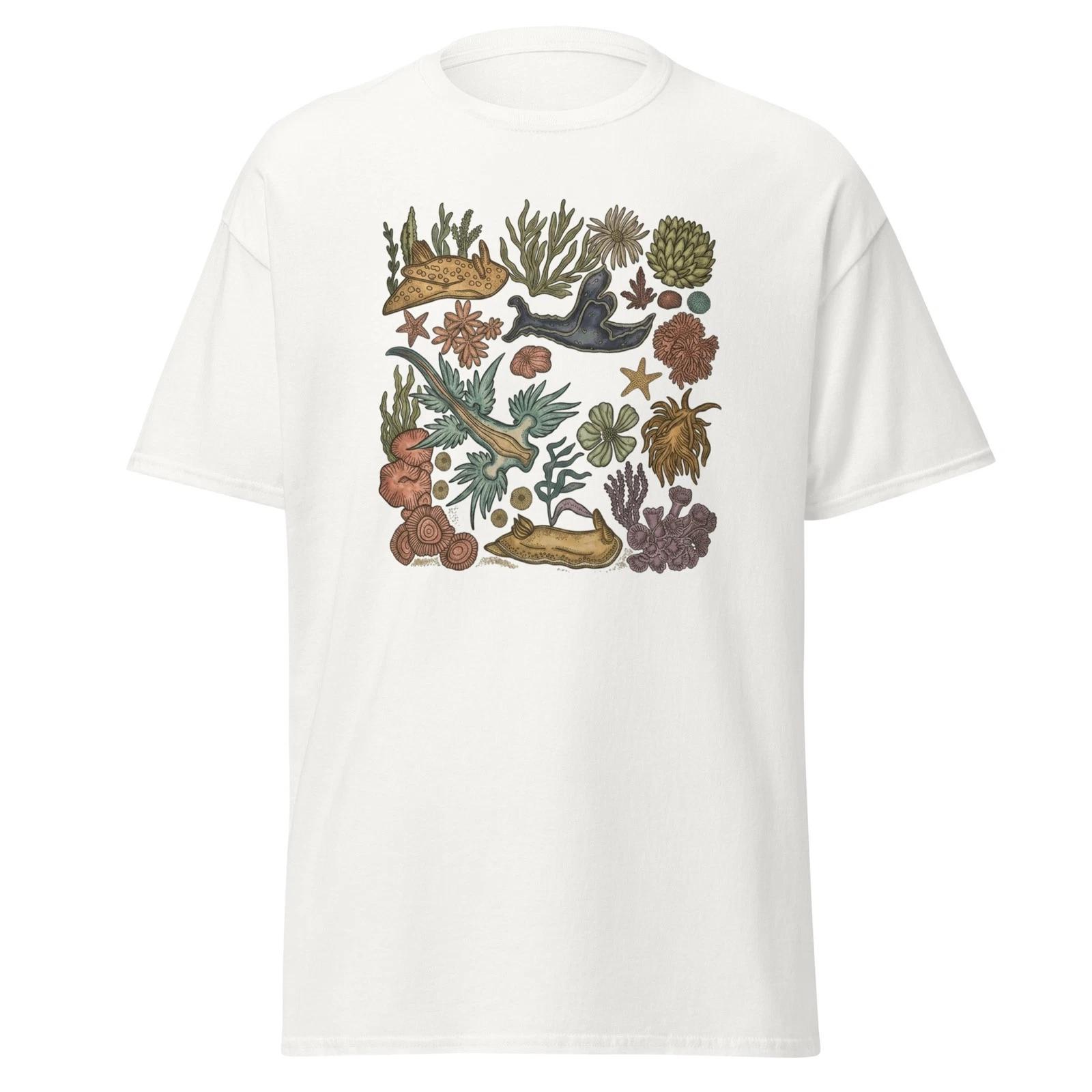 

Vintage Sea Slug Nudibranch T-T-Shirt, Marine Biology Aesthetic Tee, XL