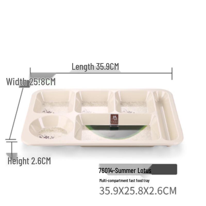 Melamine Multi-Compartment Dinner Plate