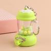 Kids Manual Juice Press Gashapon Keychain Simulation Extractor Toy with Spinning Balls Mini Backpack Charm for Boys Girls