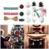 DIY Crafts Decorations Winter Wooden Beads Christmas Beads Kits with Rope Ribbon