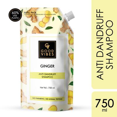 Confezione di ricarica shampoo antiforfora allo zenzero (750 ml)