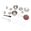 Stainless Steel Coffee Capsule Easy to Clean Silicone Lid Portable Multifunctional for Home Office