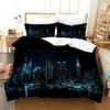 3D Print New York City Nachtzicht Beddengoed Set Dekbedovertrek Bedset Dekbedovertrek Kussensloop Dekbed King Queen Maat Jongens Volwassene