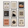 Halloween Wall Art Print Poster Halloween Canvas Painting Home Decor Funny Halloween Art Print Minimalist Cute Ghost Print Gift
