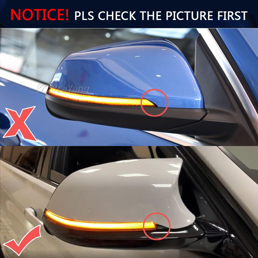 Car Mirror Dynamic Blinker LED Turn Signal Light For BMW F20 F31 F36 F22 Smoked Sequential Flashing Lamp For BMW 1 2 3 4 Series