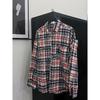 Spring and Autumn New Korean Style Retro Destroyed Plaid Shirt Men and Women Same Style Loose Leisure All-Matching Lazy Shirt Coat